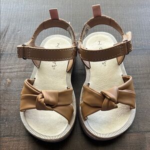 Carter's Tan Kids Sandals with Bow